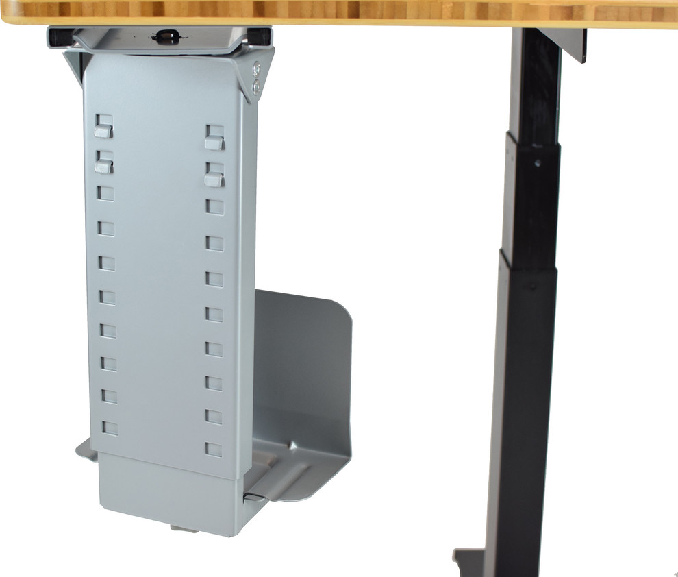 Adjustable Swivel Under-Desk Cpu Holder, Under Desk PC Tower Stand ...
