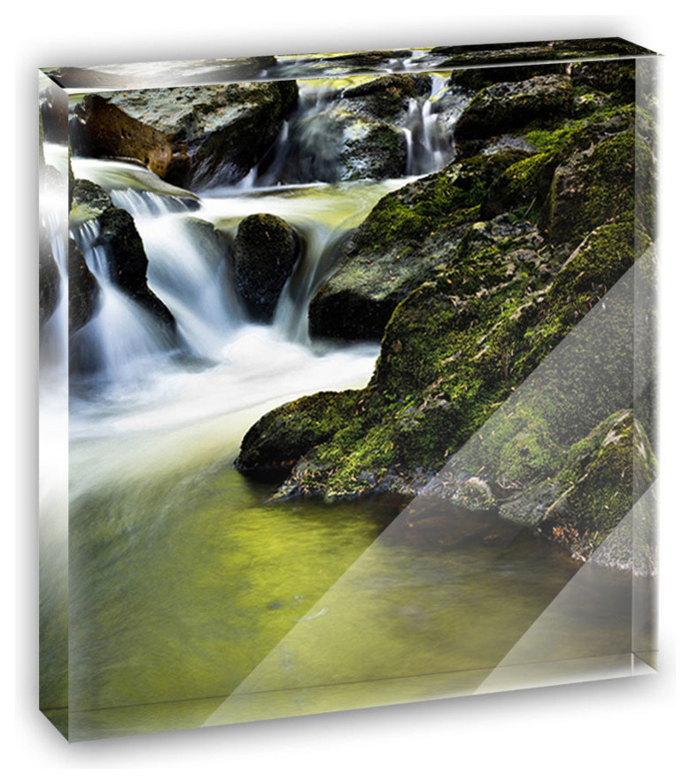 Waterfall Toormakeady Ireland Mini Desk Plaque And Paperweight
