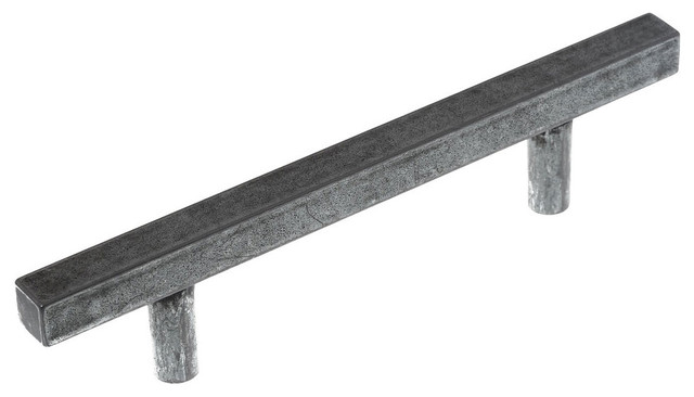 Zio Antique Iron Bar Drawer Handles, Set of 2, Small