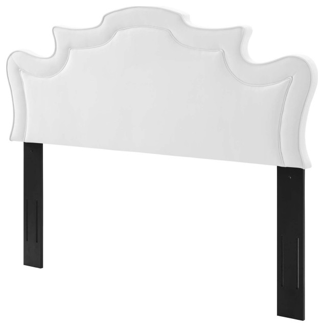 Headboard, Twin Size, Charcoal Velvet, French, Mid Century Guest