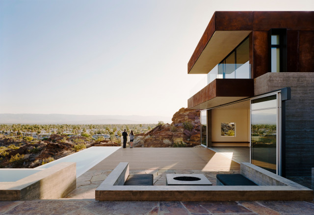 Ridge Mountain Residence minimalistisch-patio