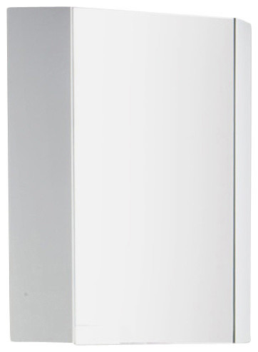 Coda 18 White Corner Medicine Cabinet Contemporary Coda 18 White Corner Medicine Cabinet