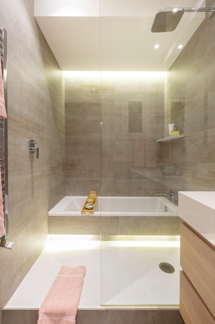 Un piso para recibir - Moderno - Cuarto de baño - Madrid - de INteriors