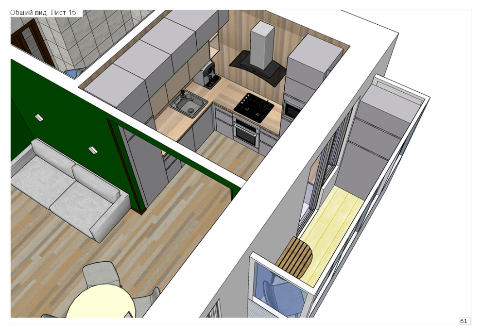 Трехкомнатная квартира в сталинском доме