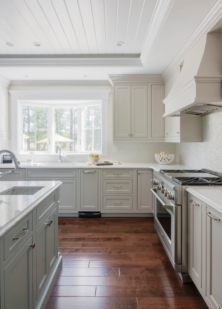 Transitional kitchen photo in Boston