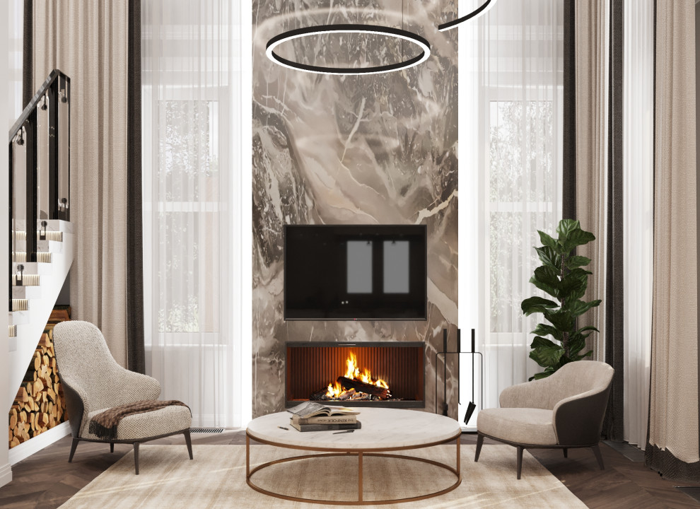 Дизайн загородного дома 285м2 КП Новые Вешки