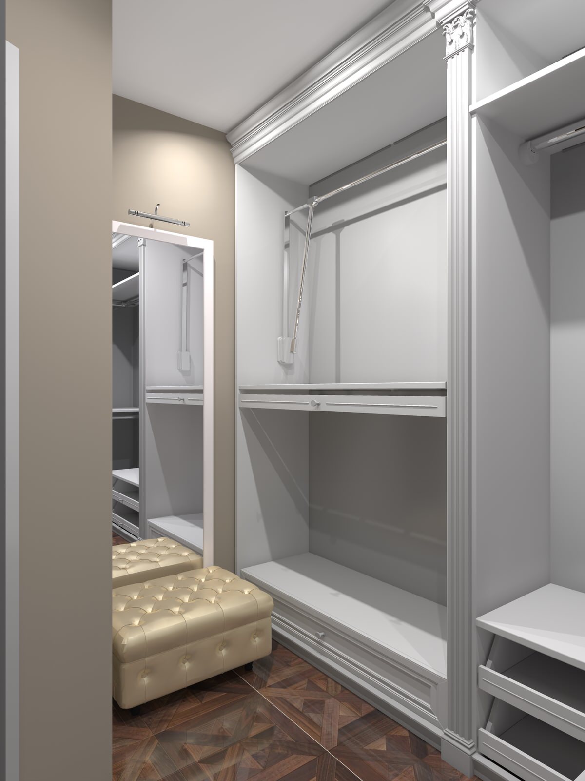 Фрагмент гардеробной.