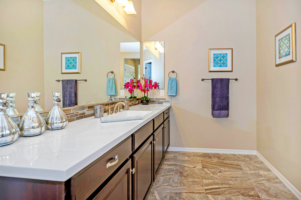 Inspiration for a transitional bathroom remodel in Phoenix