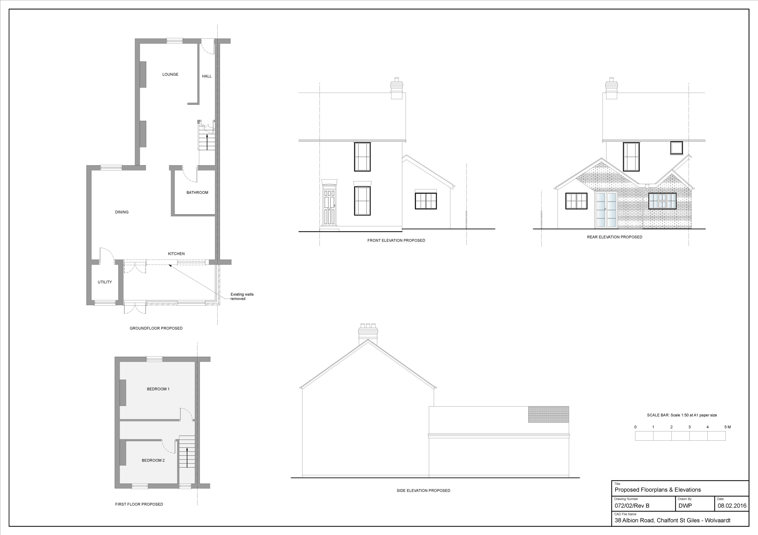 Drawing of Proposed Victorian House Extension
