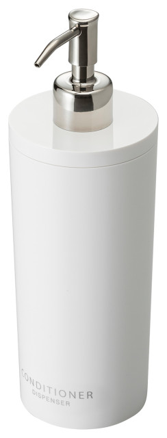 Conditioner Dispenser, Plastic, Airtight, White, Conditioner