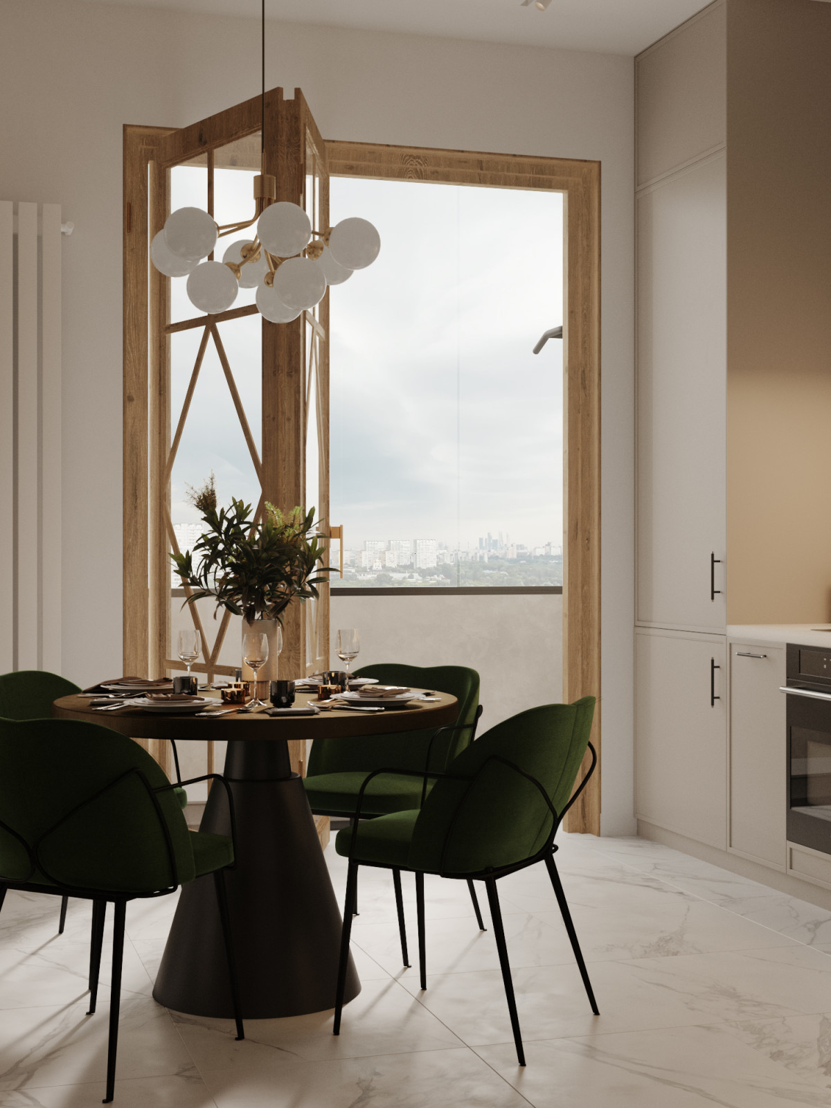 Четырехкомнатная квартира в ЖК Платинум