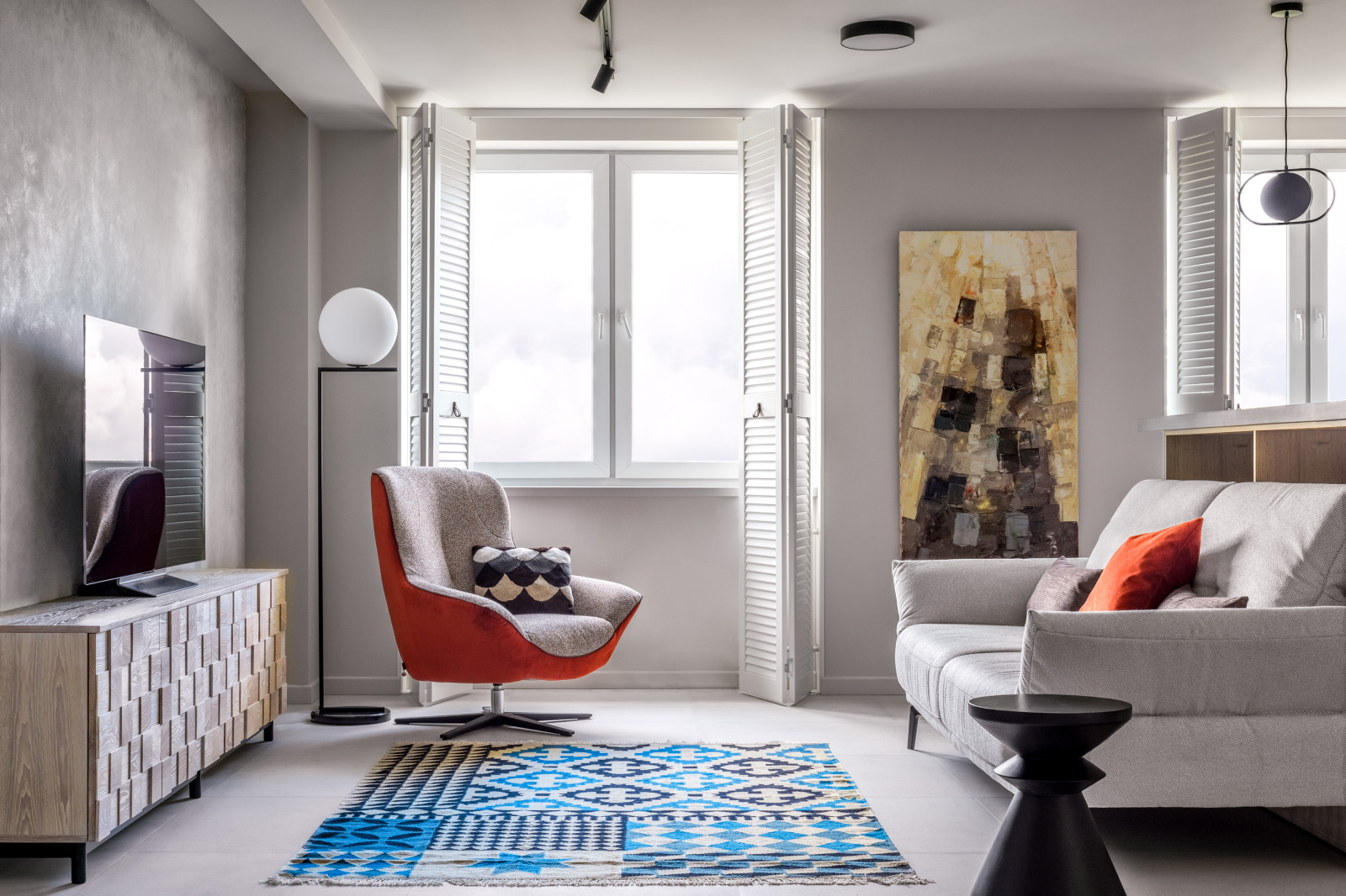 Квартира с яркими акцентами