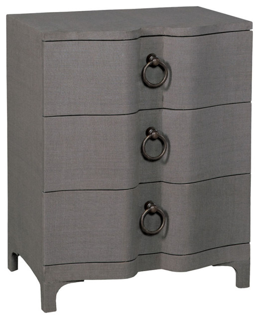 ELK Home 6417506 Curved Three Drawer Chest Transitional Accent