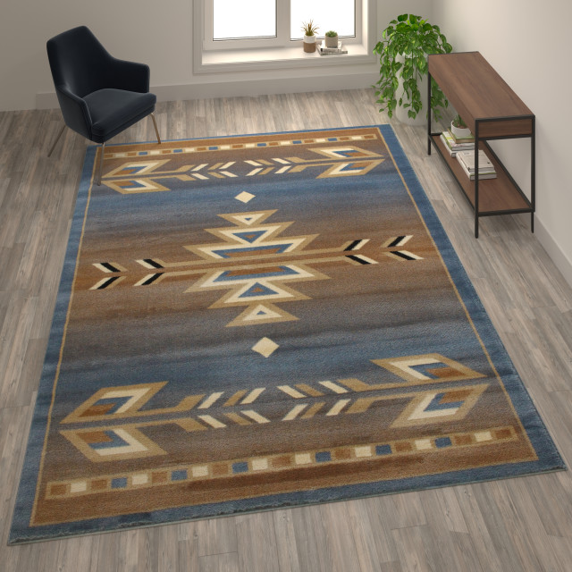Clifton Collection Rectangle 8' x 10' Southwestern Area Rug