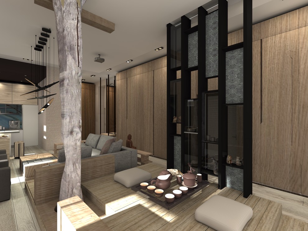 Тишина внутри. Квартира 155,7 кв м в ЖК "Полянка-44"