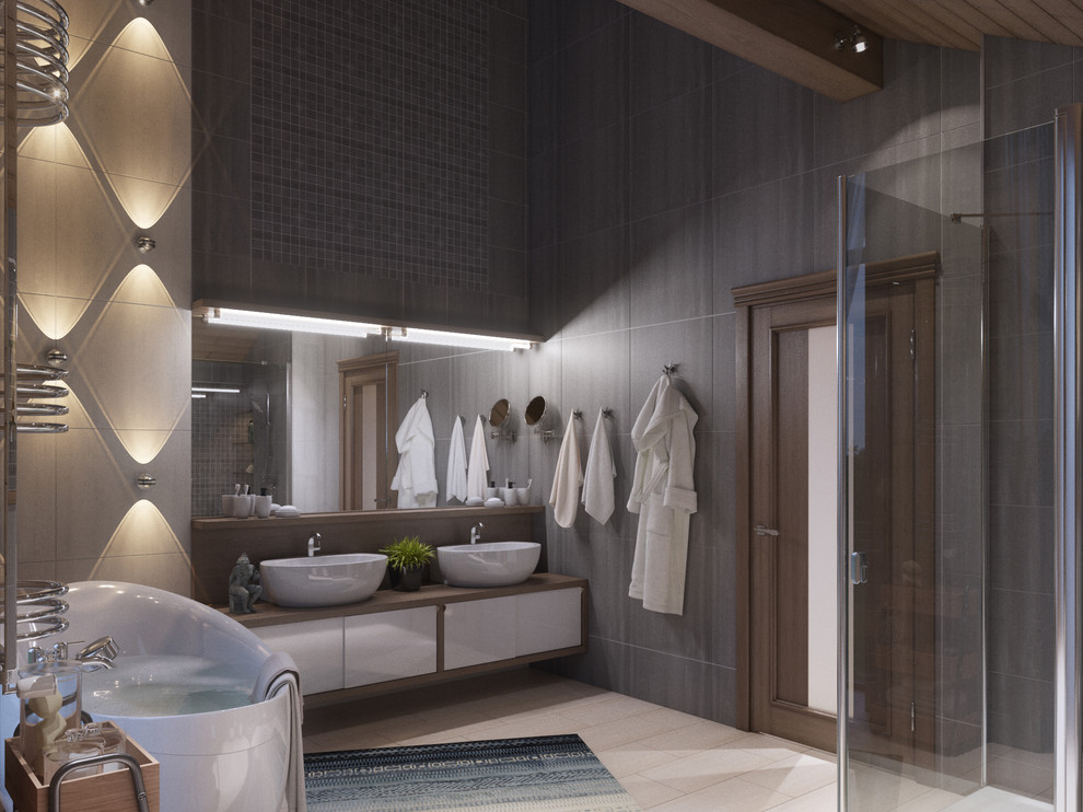 Ванная в мансарде