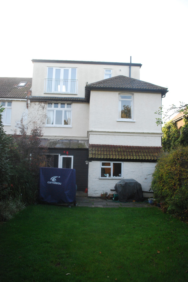 Rear elevation before , this was taken the evening of the free consultation