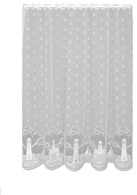 Lighthouse Panel Beach Style Curtains By Heritage Lace