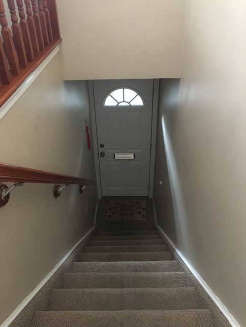 How To Lighten Up A Dark Stairway Entrance