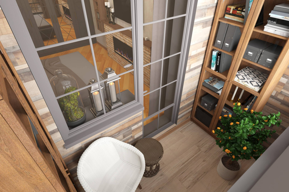 Трехкомнатная квартира 75м2 в стиле лофт, в доме серии П-3