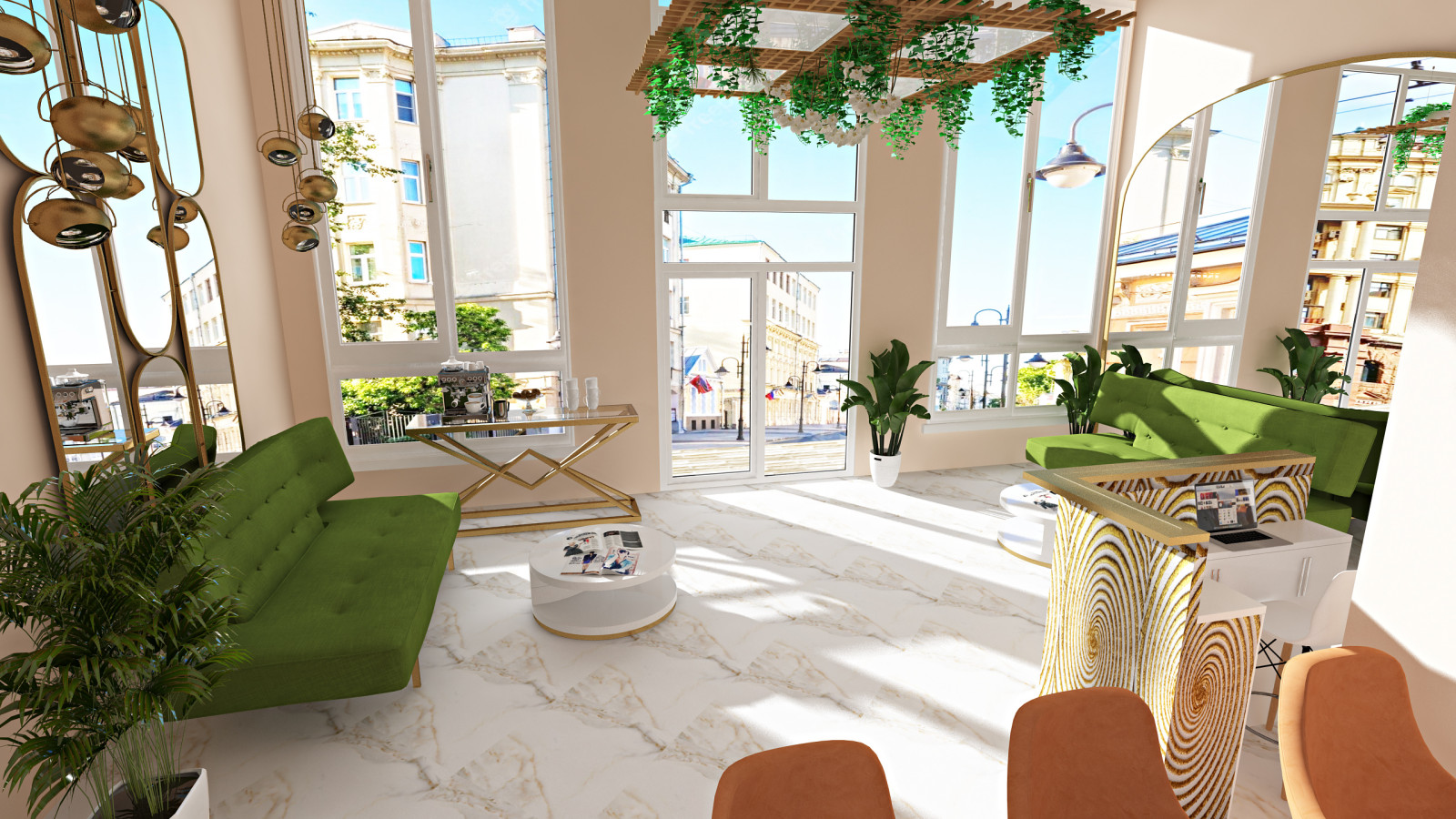 Зона входа, ресепшен