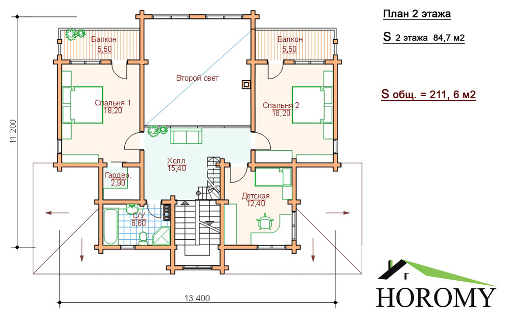 Проекты домов из клееного бруса