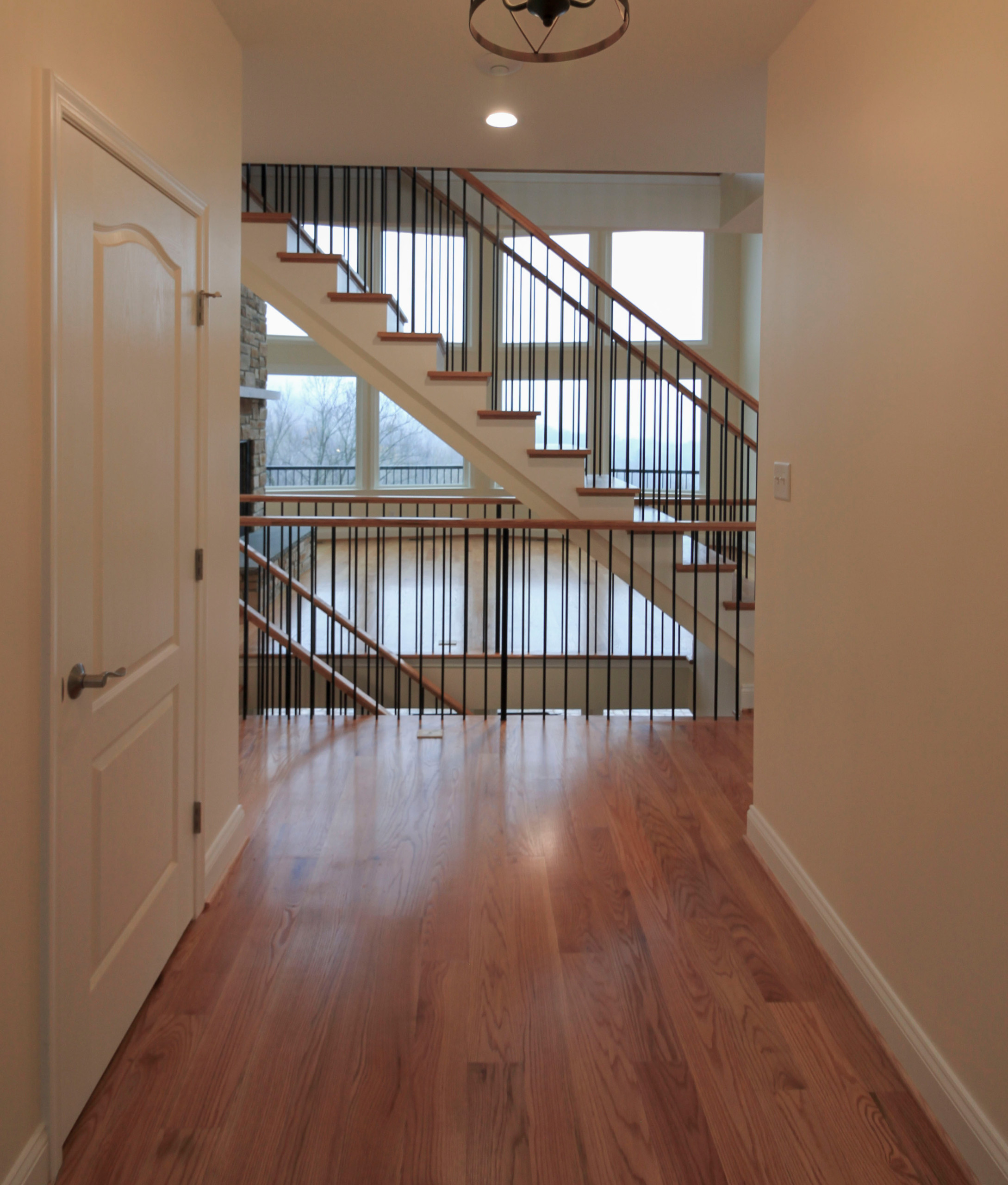 97_Airy Straight-Floating Staircase in Transitional-Mountain Home, Luray, VA 228