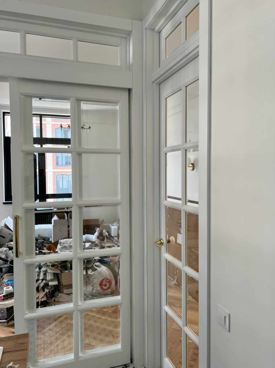 Проект раздвижной перегородки из массива дуба