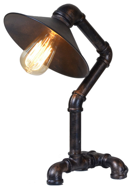 Element Industrial Pipe Table Lamp Lamps By Hedgeapple Houzz Element Industrial Pipe Table Lamp, Industrial Pipe Table Lamp