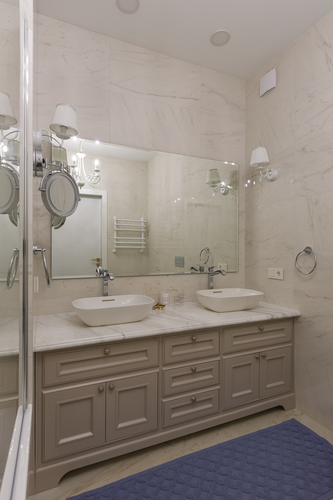 двойная раковина, классическая тумба