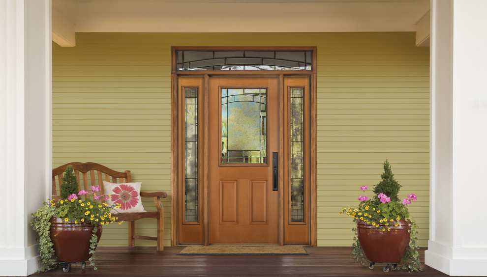 Masonite Oak Fiberglass Naples Exterior Door
