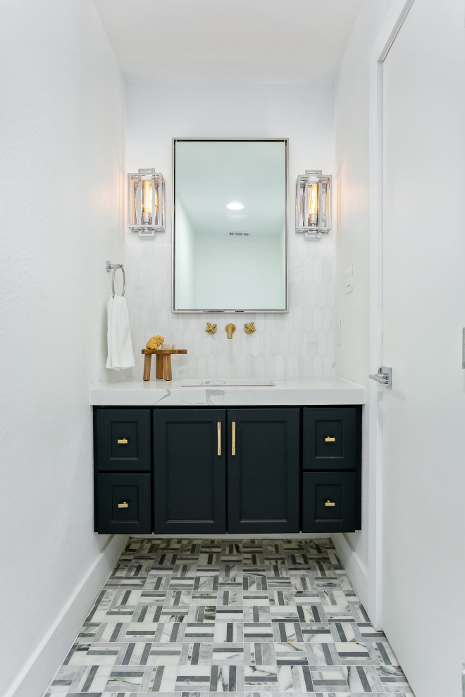 Example of a large trendy bathroom design in Dallas