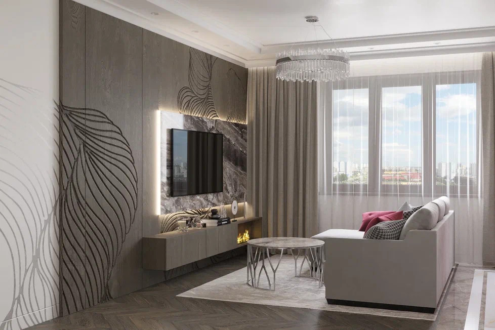 Ремонт квартиры (трехкомнатной) площадью 88,4 м2