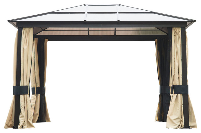 Outsunny 12 X10 Outdoor Patio Gazebo Canopy With Mesh And