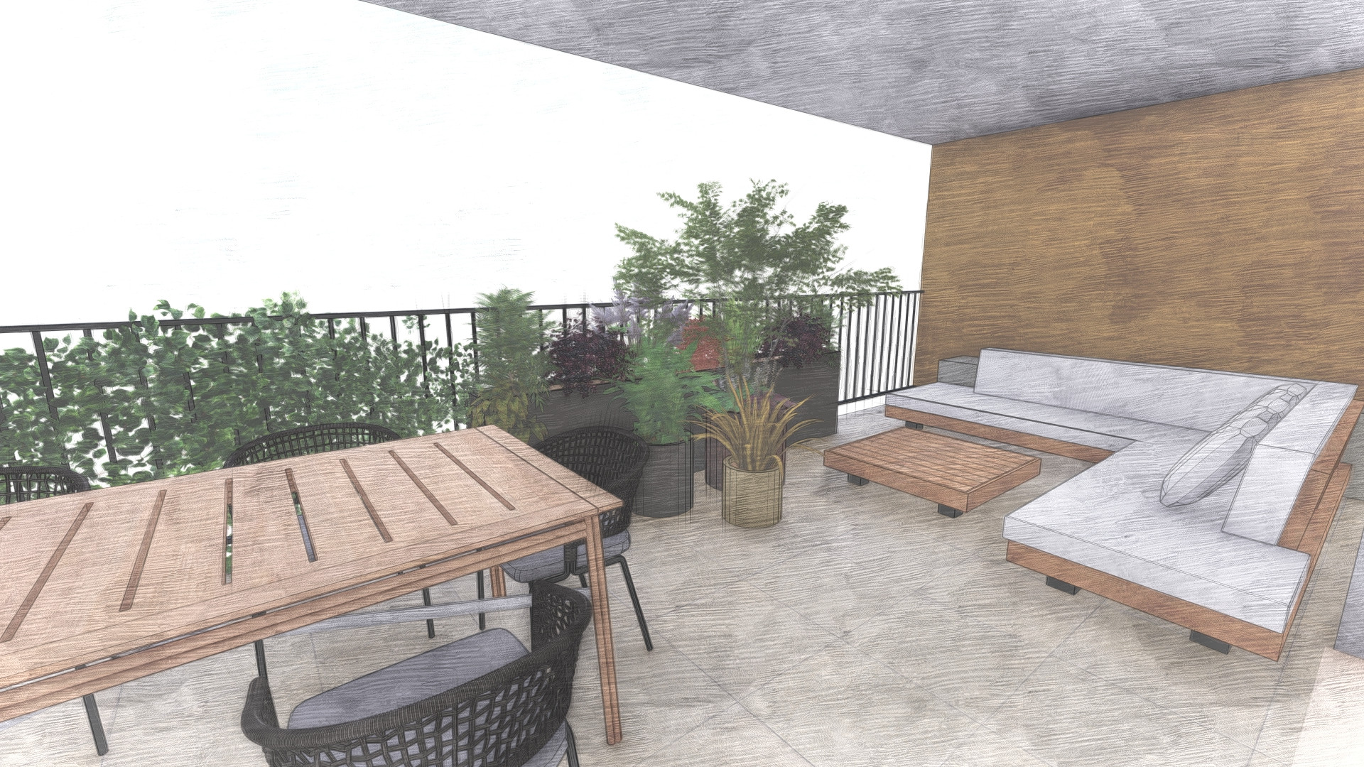 Una stanza all'aperto