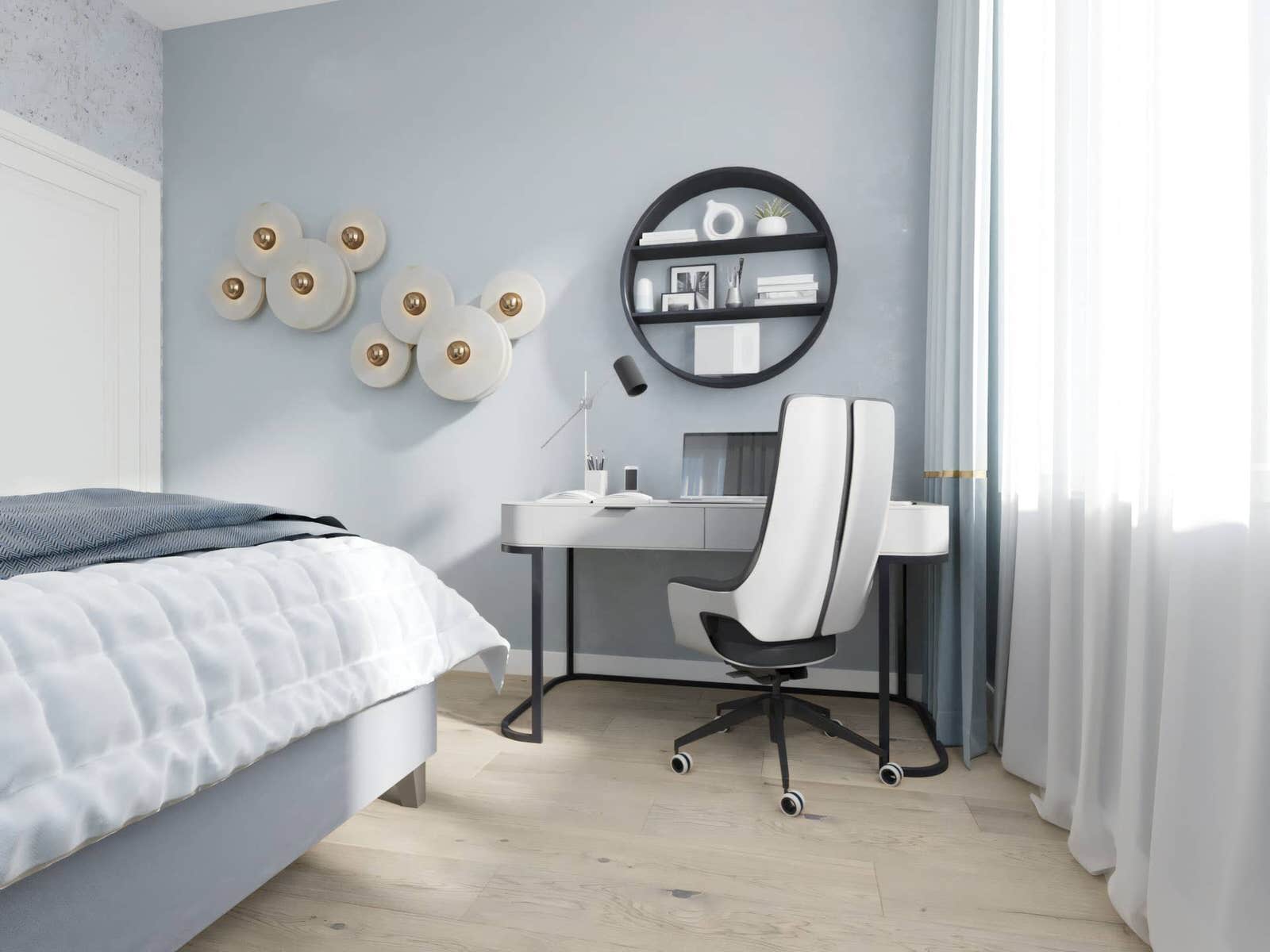 Дизайн и ремонт квартиры на Золоторожском Валу — Золотой акцент