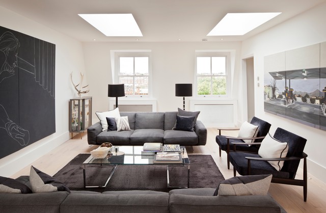 Kensington contemporary-vardagsrum
