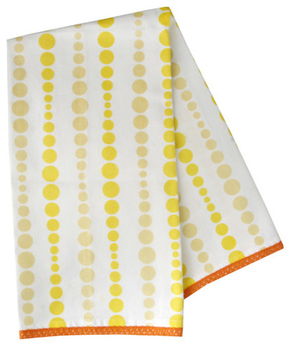 Party Yellow Dots Dish Towel