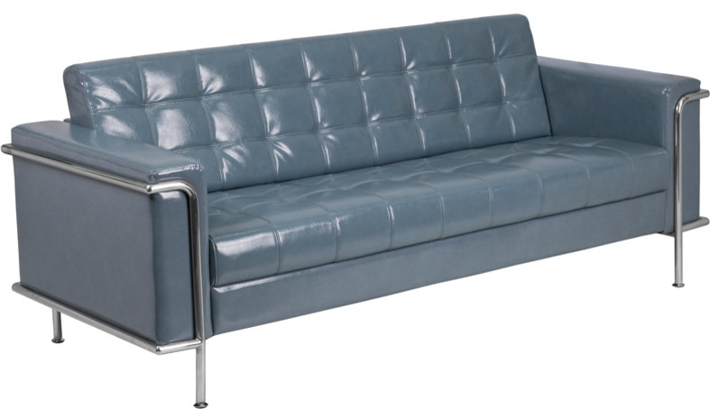 Flash Furniture Hercules Lesley Series Gray Sofa - ZB-LESLEY-8090-SOFA-GY-GG