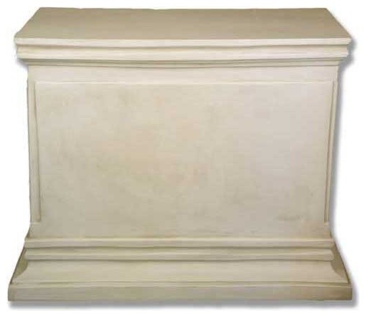 Rectangle Panel 43x21x30 Hf, Pedestal Sculpture - Traditional - Garden ...
