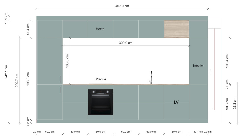 Projet - Elévation cuisine