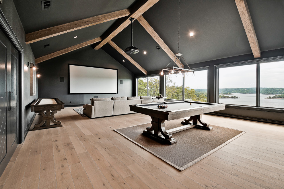 Old Campbell Lake House - Craftsman - Home Theater - Other - by Celtic ...