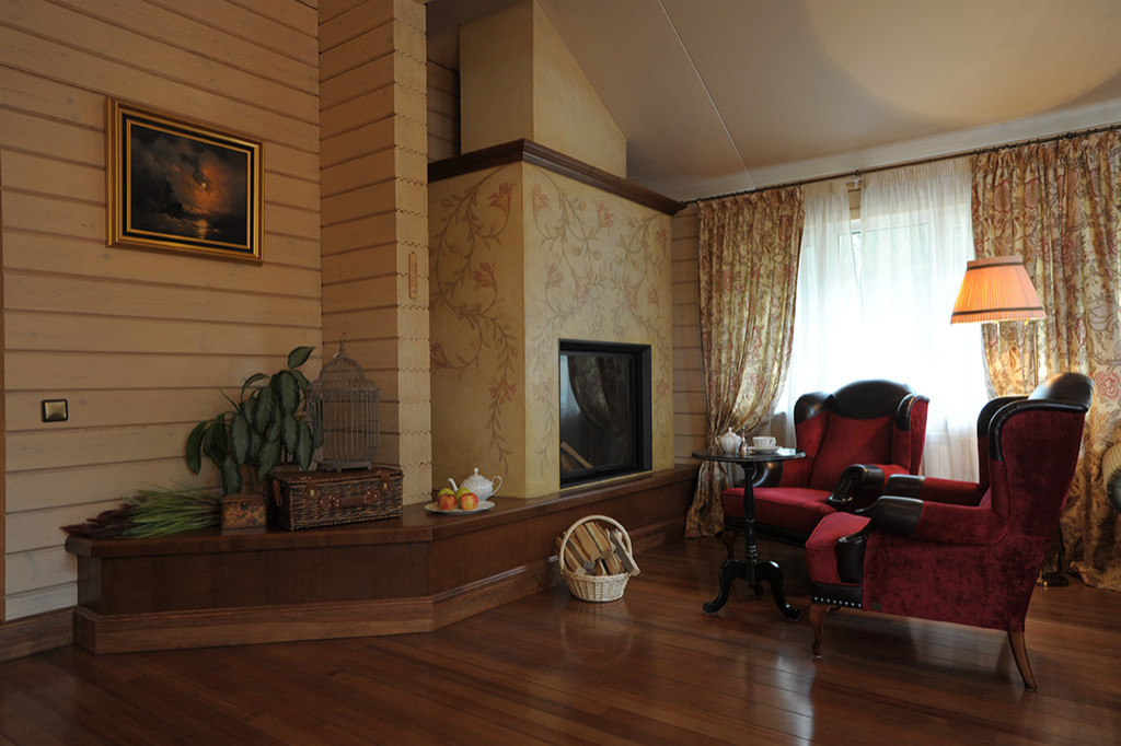 Beam house in French style