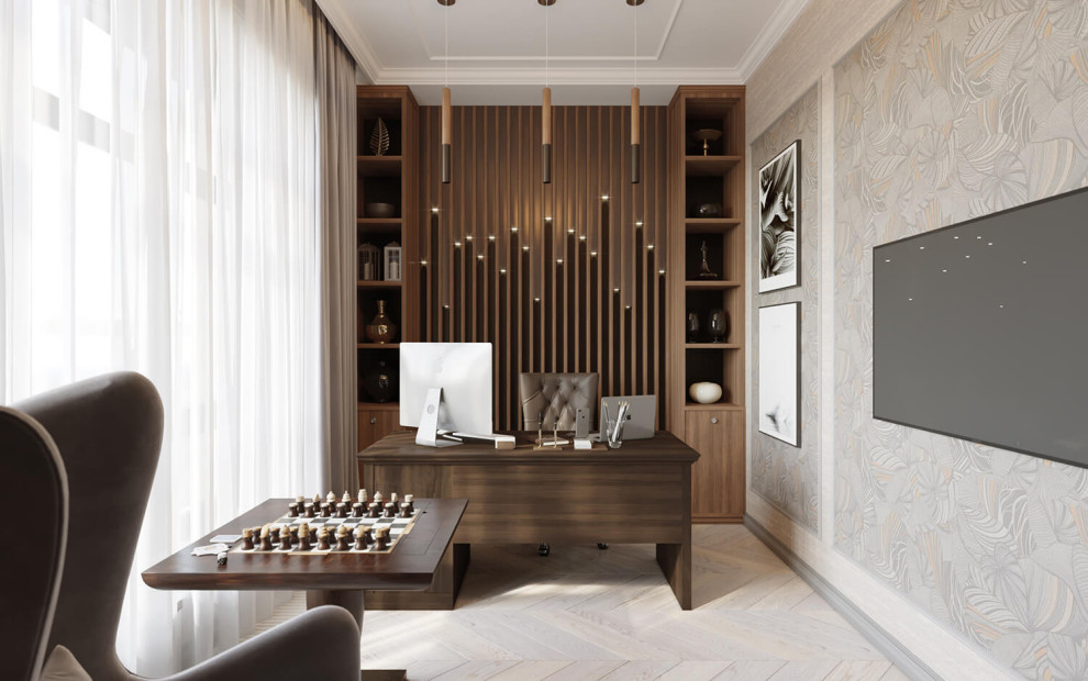 Дизайн интерьера жилого дома. Современная классика.