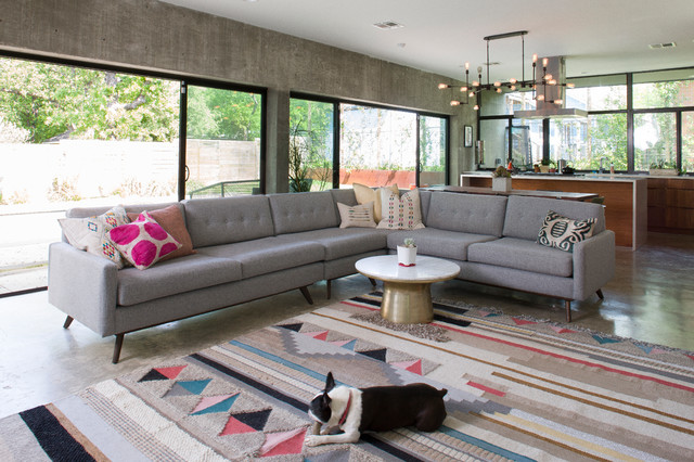 Leona House contemporary-vardagsrum