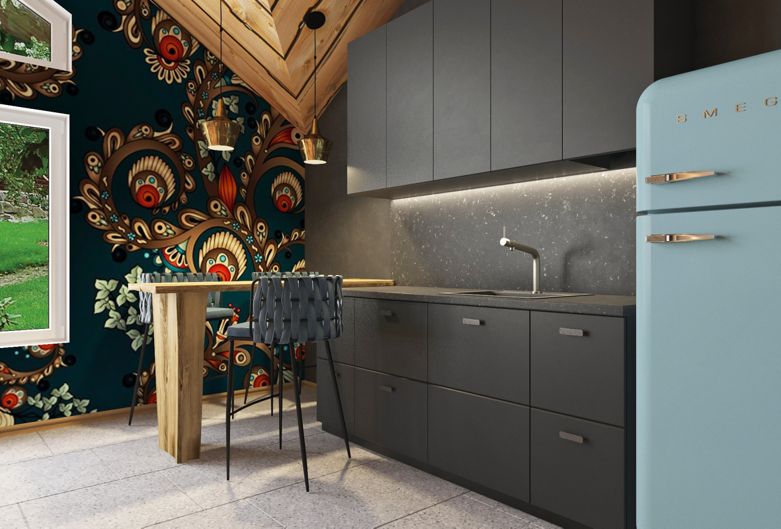 Комната отдыха в бане в загородном клубе BARRIN