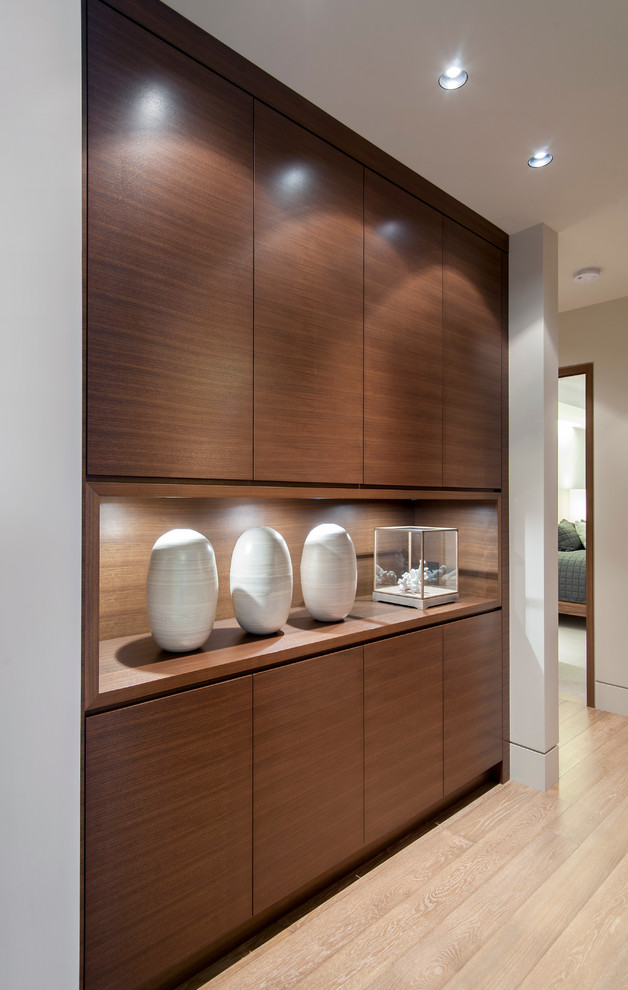 Inspiration for a contemporary hallway remodel in Vancouver