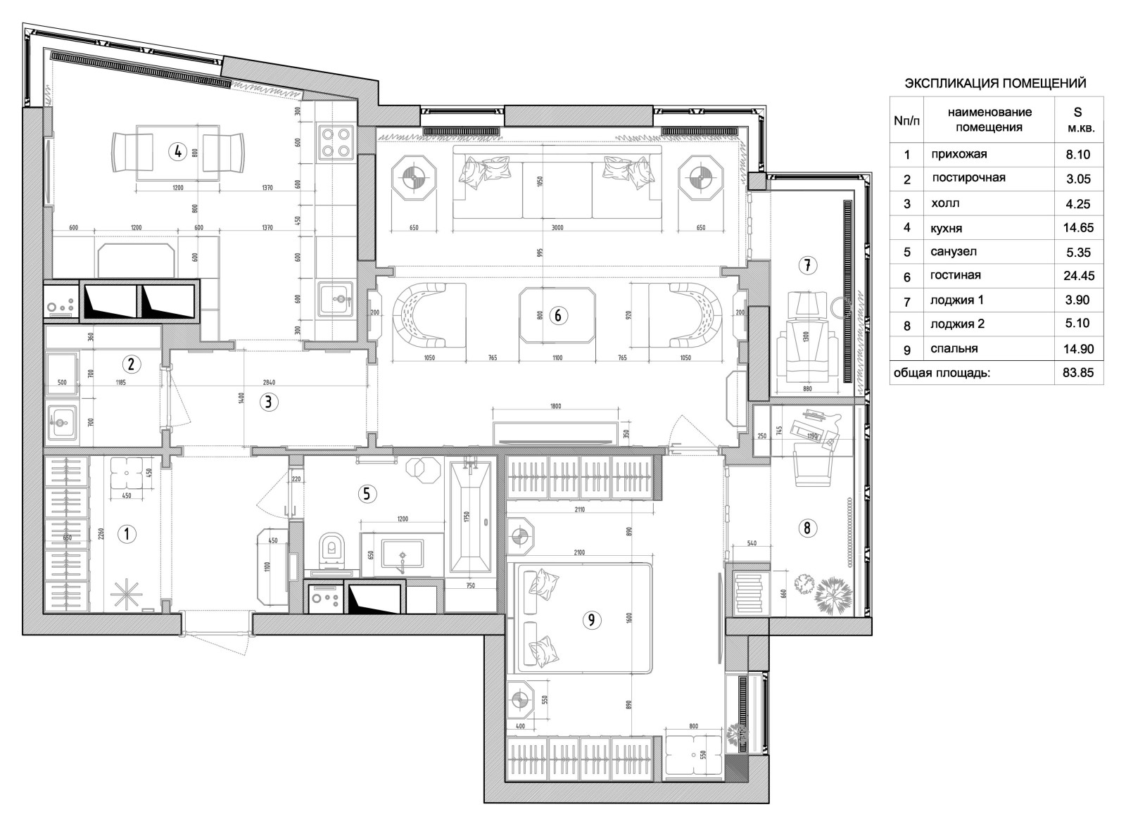 ЖК Олимпийская деревня. Новогорск. 84 м.кв.