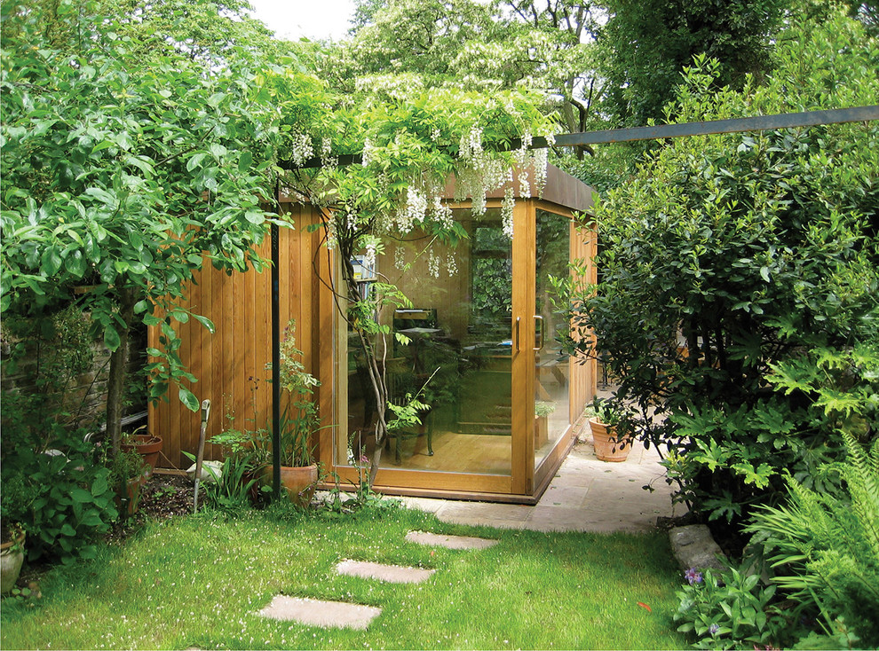 This is an example of a small contemporary detached studio in London.