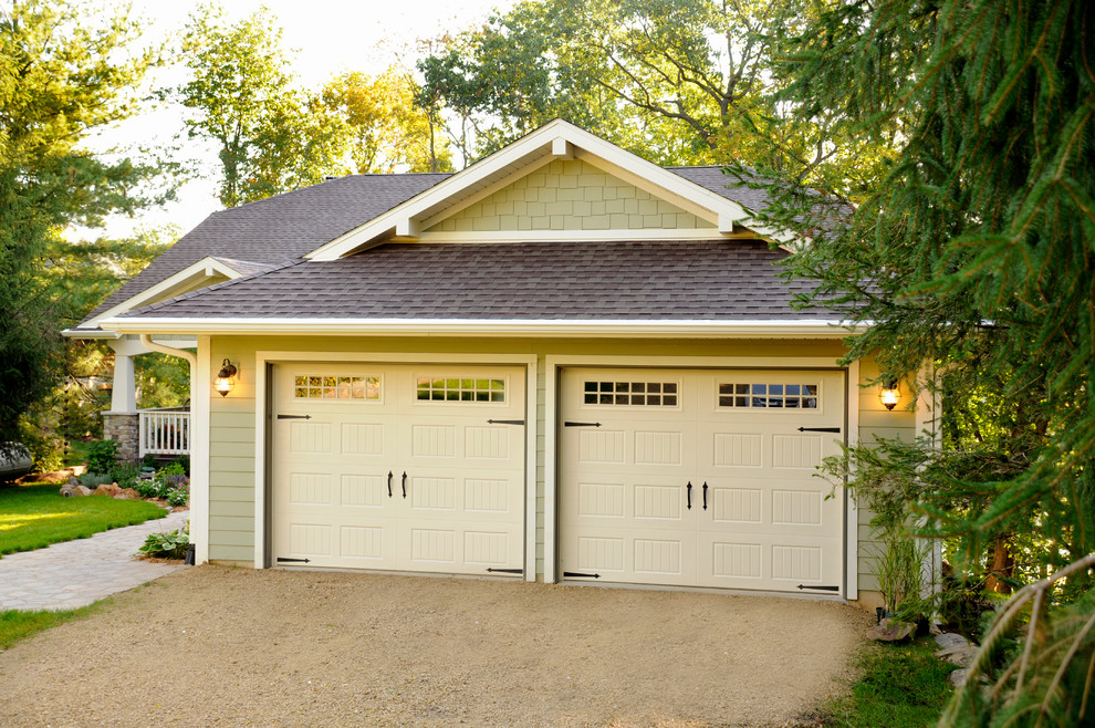 Traditional attached two-car garage in Other.